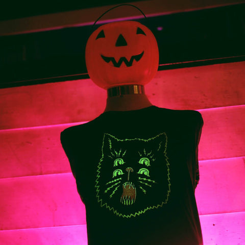 Electric Kitty -GLOW IN THE DARK-Crewneck Sweatshirt