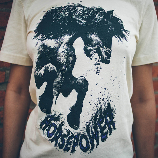LEIGH COX "HORSEPOWER" T-SHIRT