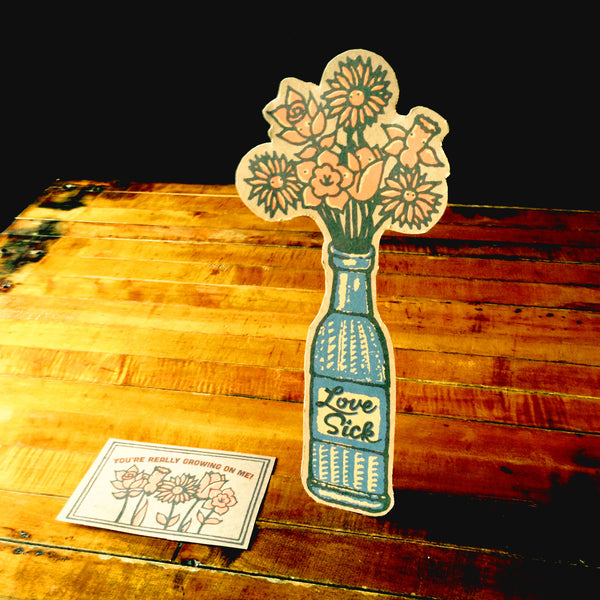 Love Sick Paper toy and postcard